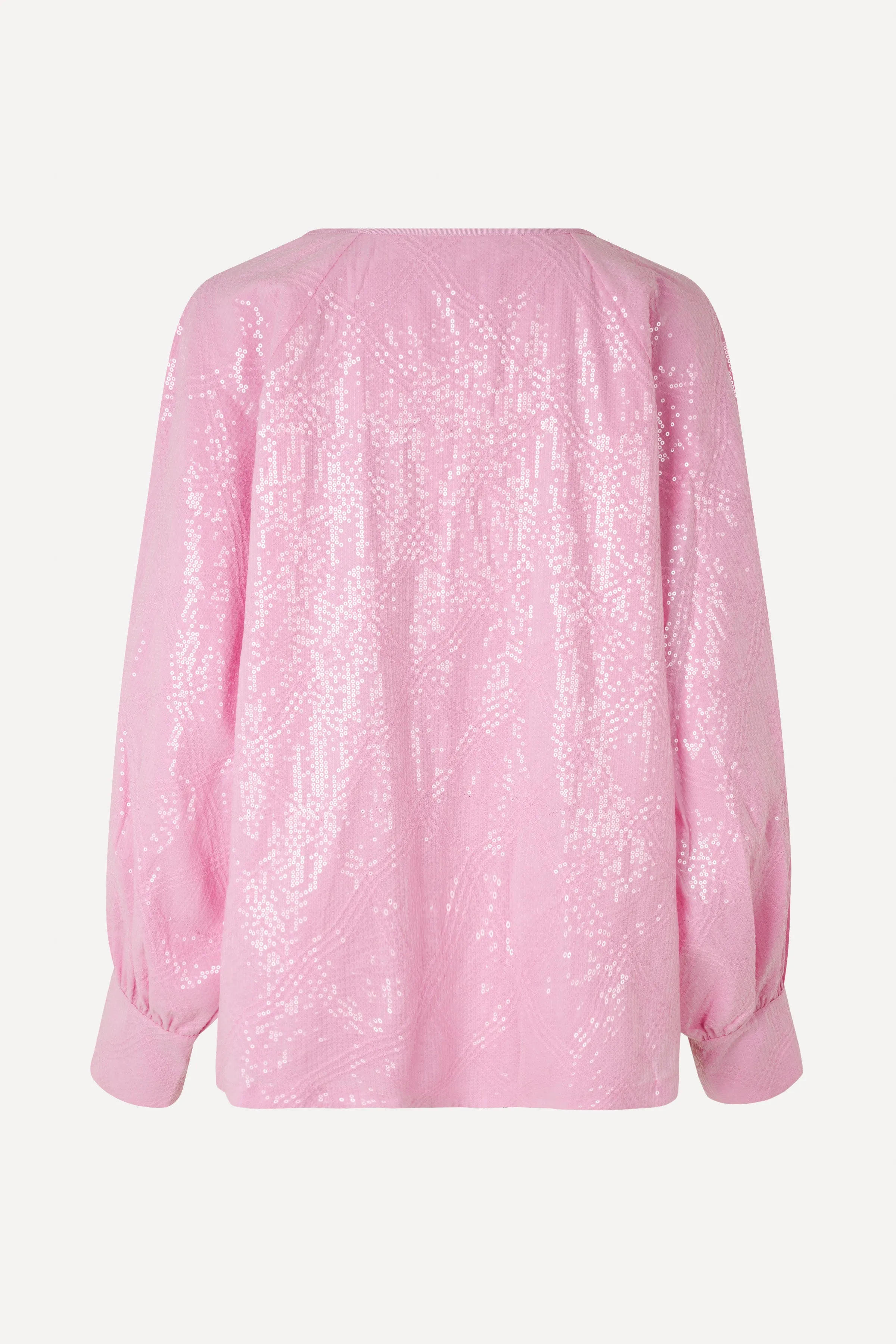 Sandrine Blouse - Liquified Grid Pink