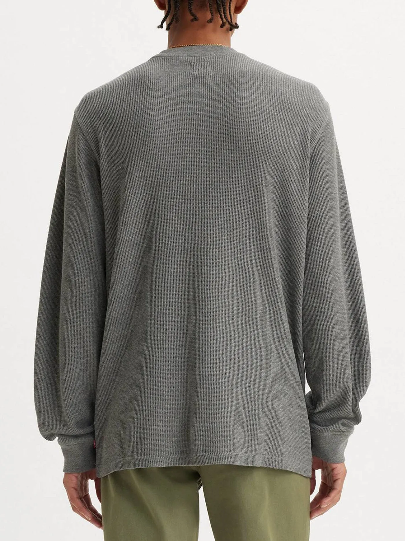 Standard Thermal Mid Tone Grey Heather Crew Neck