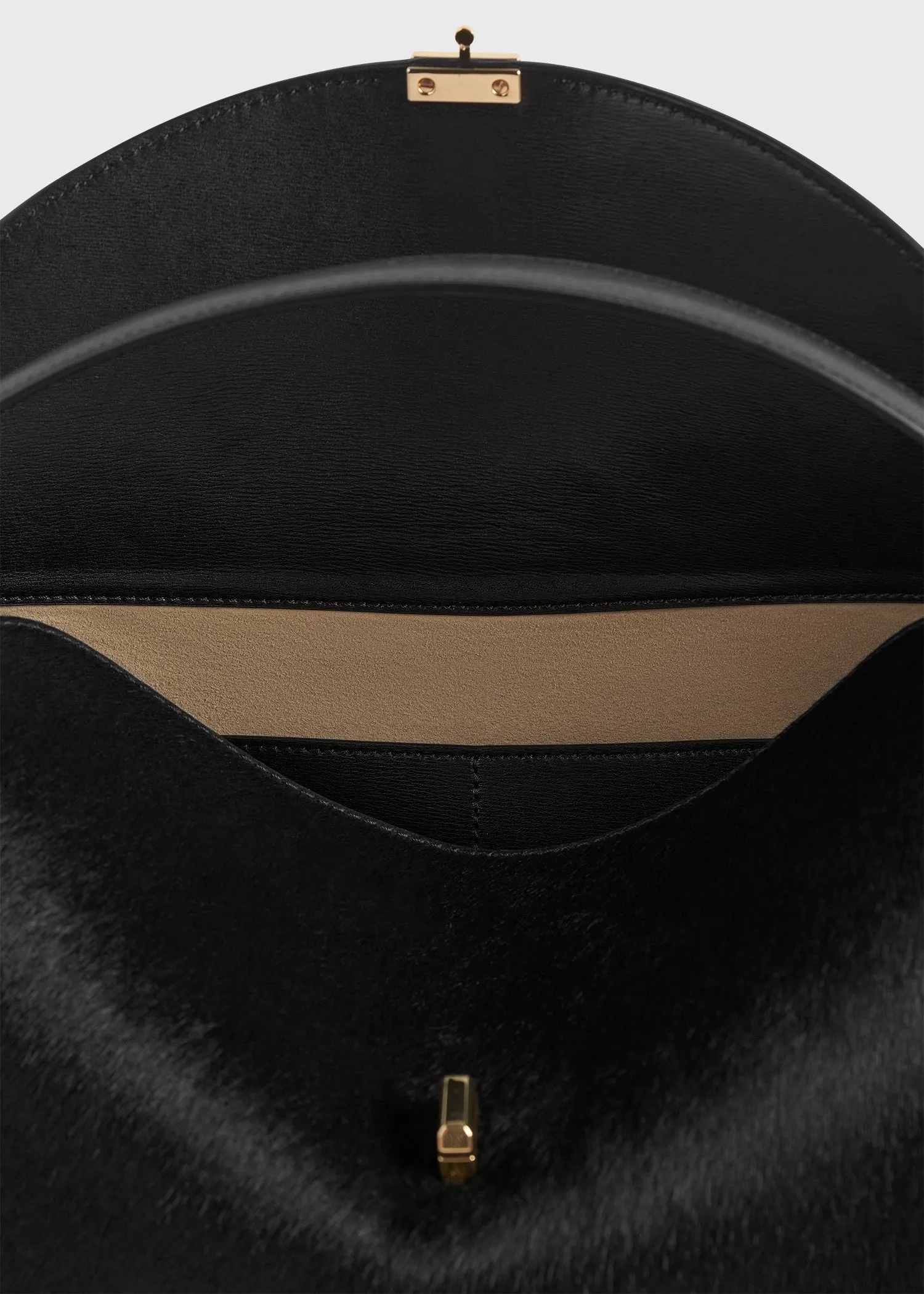 T-Lock pony hair top handle black