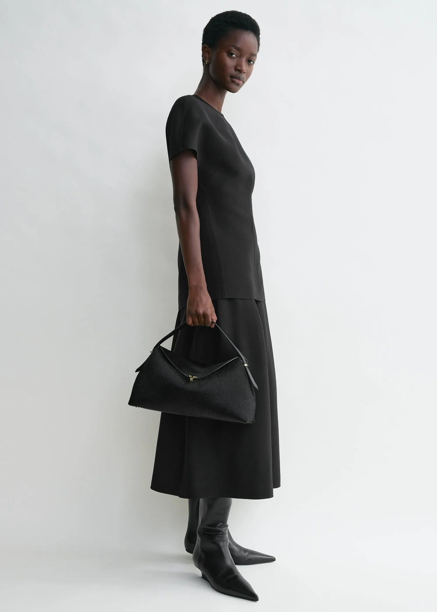 T-Lock pony hair top handle black