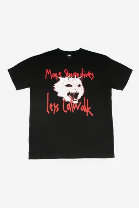 T-shirt Girl Less Catwalk Noir