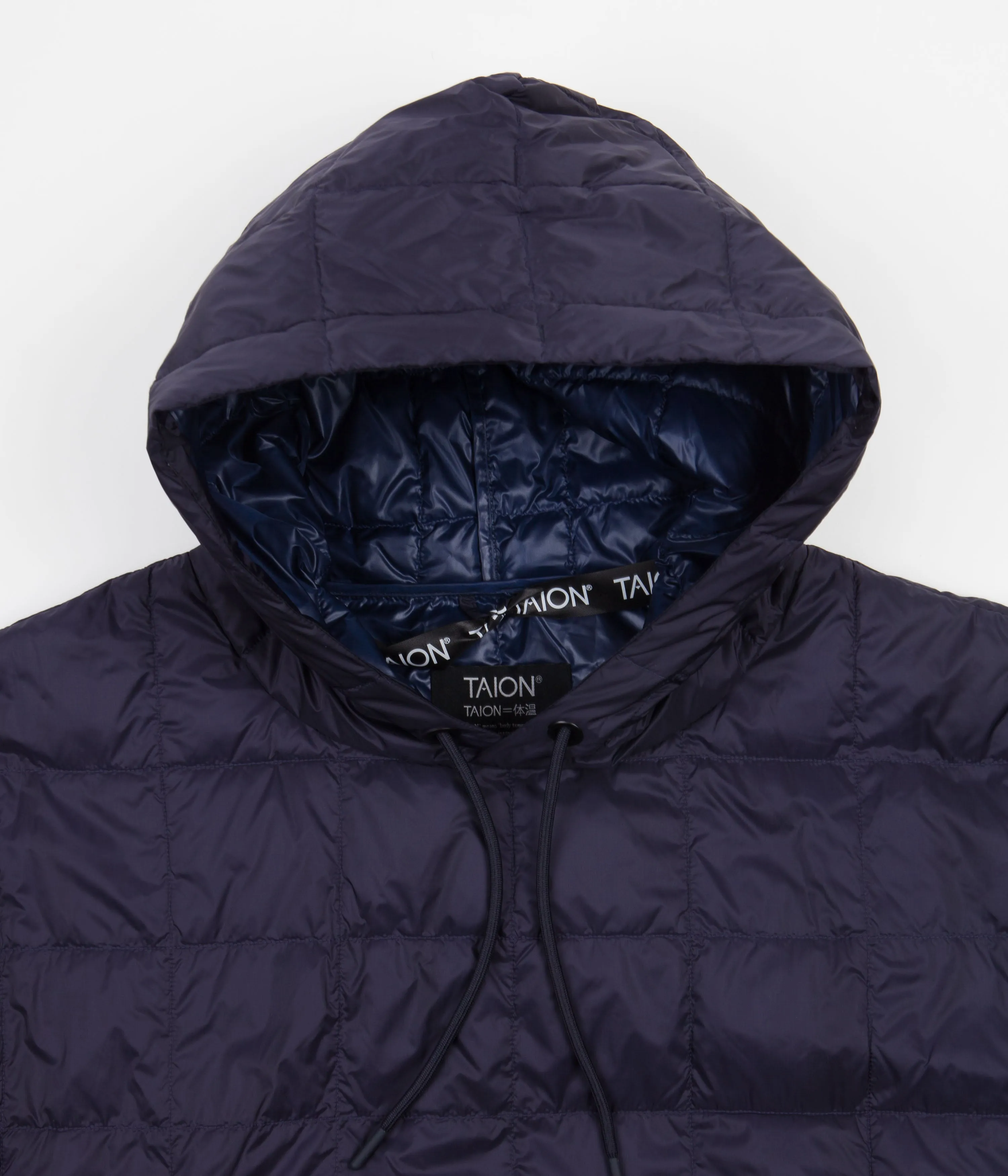 Taion Oversized Down Pullover Jacket - Navy