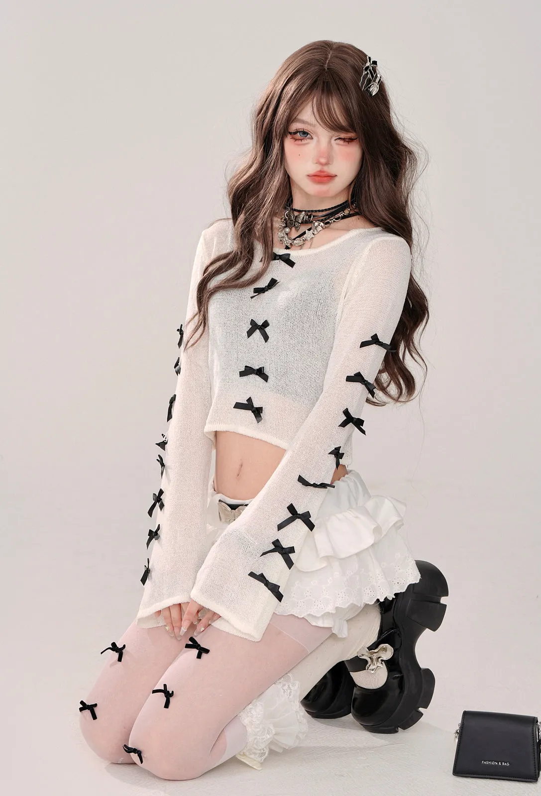 Triple Sheer Tops Ribbon
