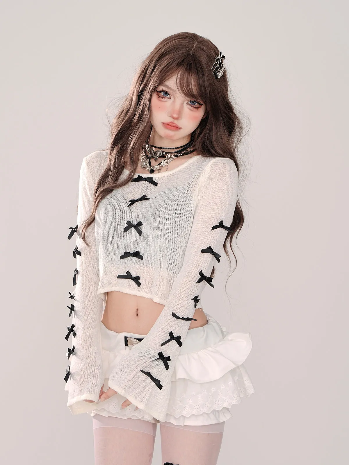 Triple Sheer Tops Ribbon
