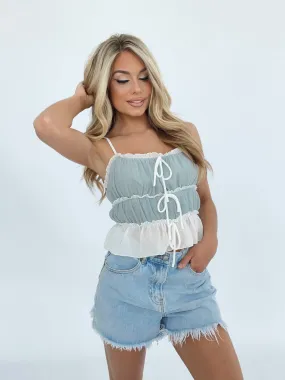 Uptown Flounce Tank