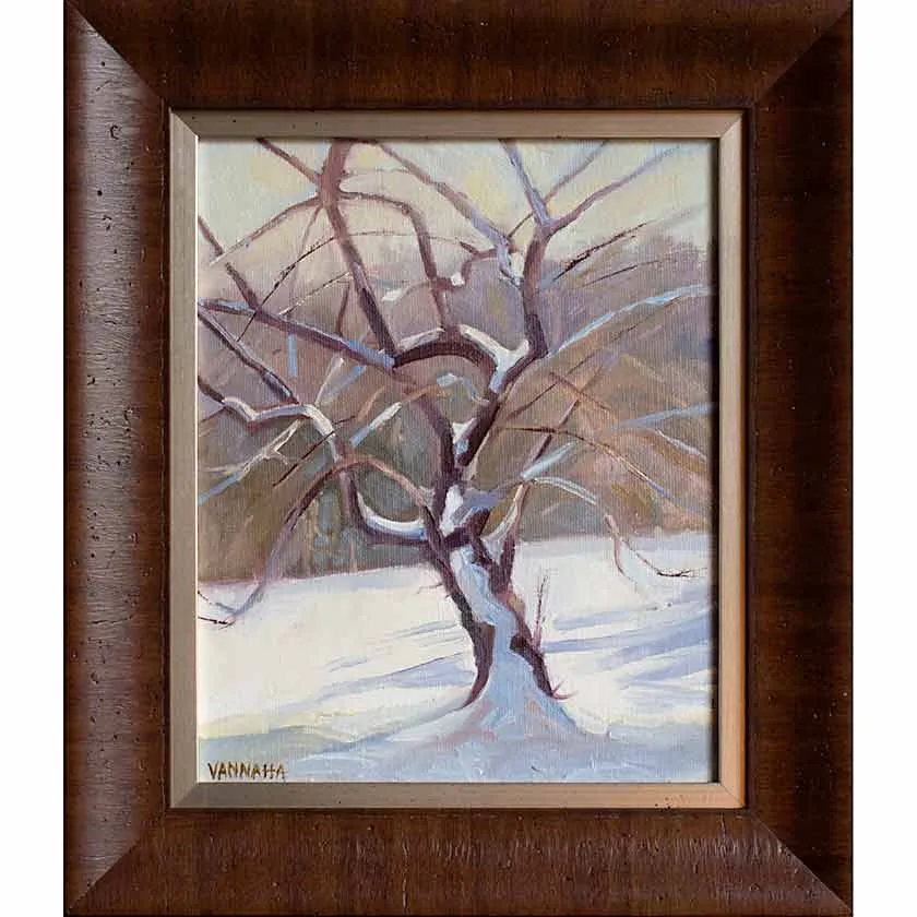 Winter Coat -Oil Painting 10x8
