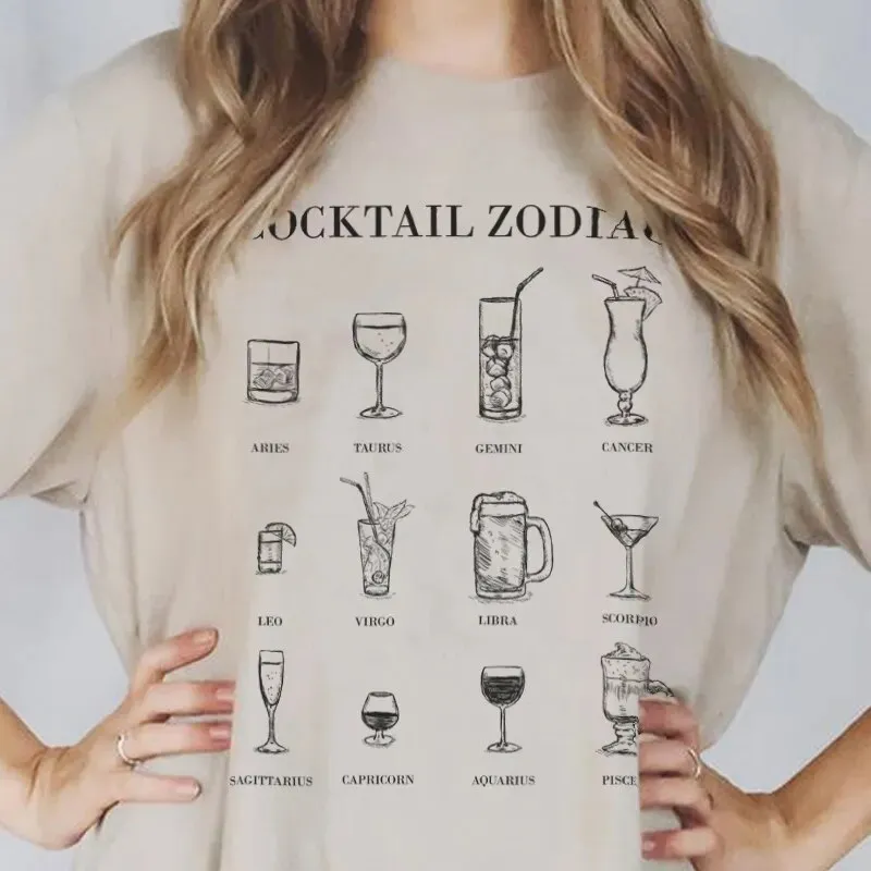 Women Cocktail Zodiac Shirt