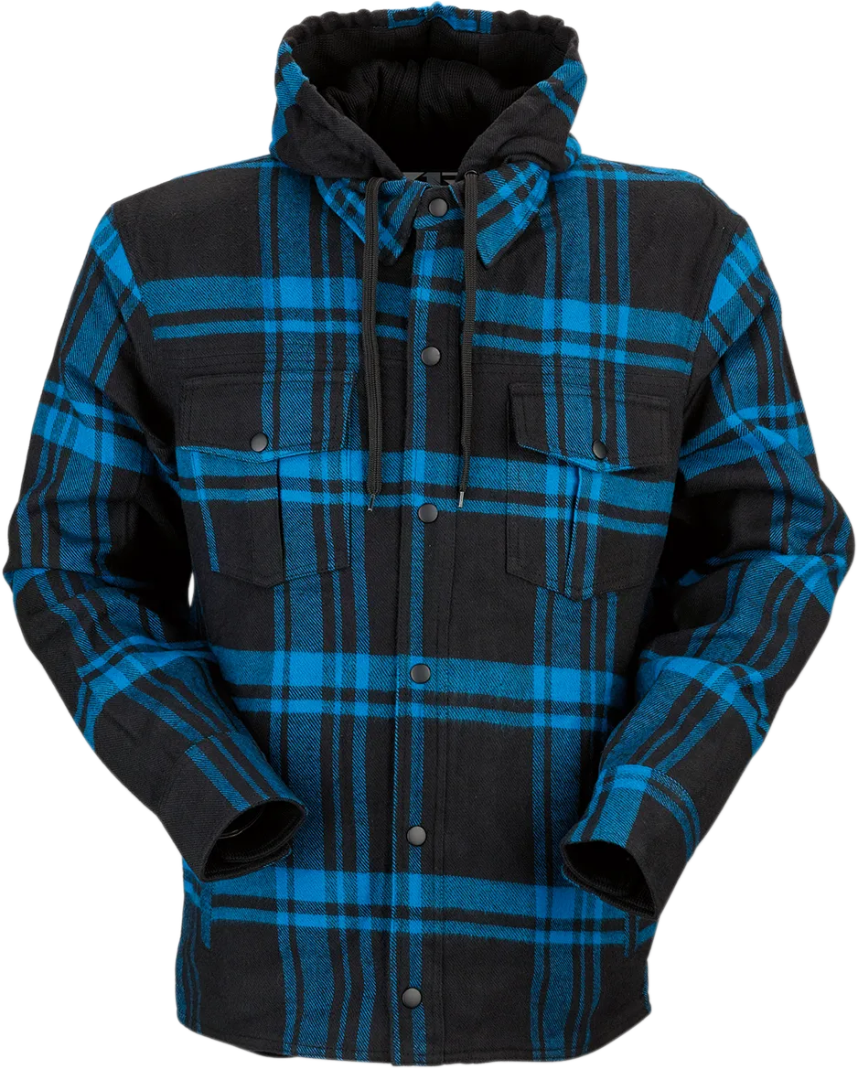 Z1R Timber Flannel Shirt - Black/Blue - 5XL 3040-2847
